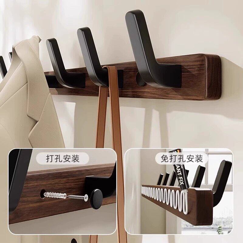 胡桃木挂钩试衣间免打孔