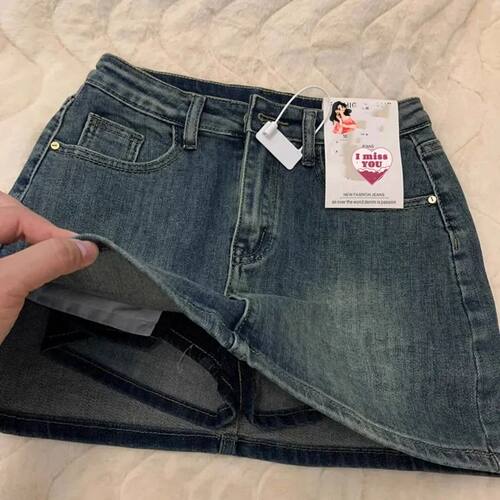 Slimming A-line tight skirt and pants瘦身A字型紧身裙牛仔长裤