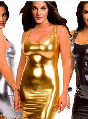 2022 new spring and autumn women patent leather bodysuit睡衣