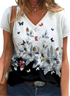 High Street Tee 5XL Plus Size Women Clothing Loose T-Shirt