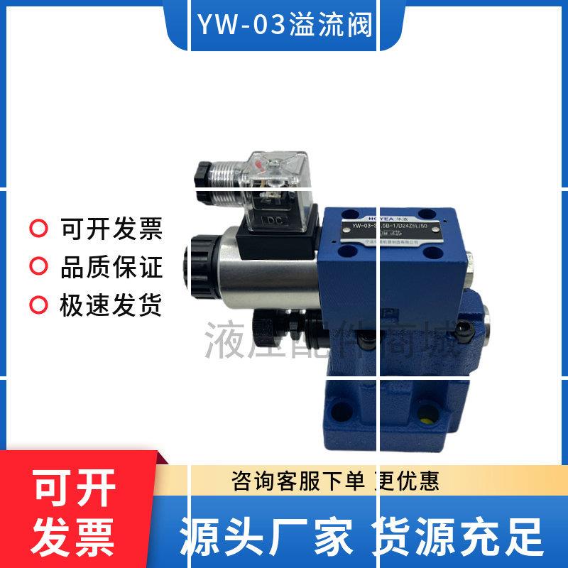 宁波HOYEA电磁溢流阀YW-03-31.5B-1/D24Z5L YW-06-20B YW现货