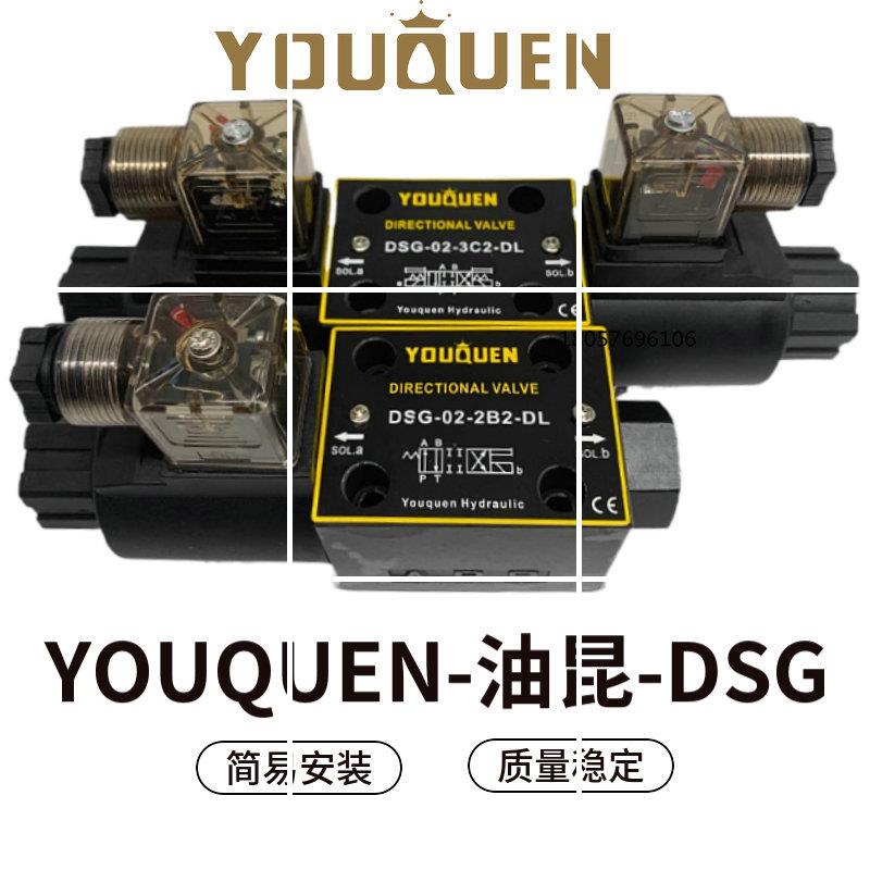 DSG02双向阀单头阀双头油昆电磁换向阀3C2 3C6现货