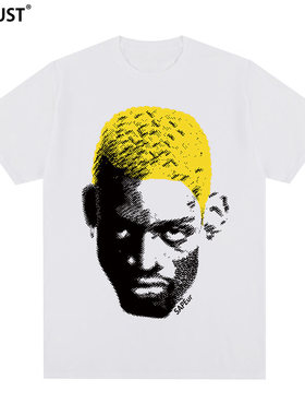 Dennis Rodman短袖T恤罗德曼美式高街复古男女大虫上衣嘻哈潮INS