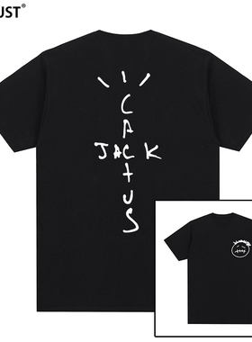 Travis Scott Jack cactus嘻哈潮牌hip hop饶舌rap短袖T恤男女