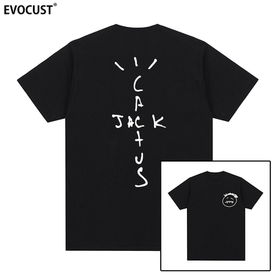 Travis Scott Jack cactus嘻哈潮牌hip hop饶舌rap短袖T恤男女