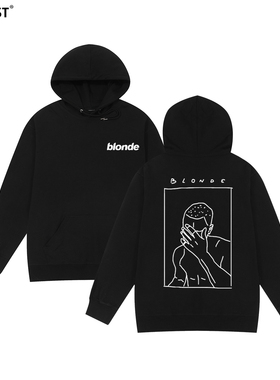 Frank Ocean Blond Blonde连帽卫衣嘻哈hip hop饶舌专辑帽衫男女
