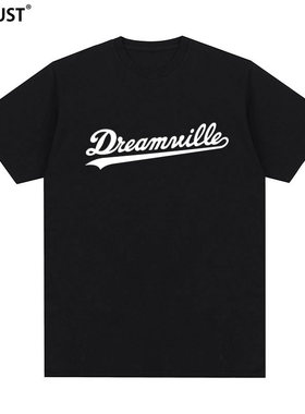 科尔J Cole短袖T恤嘻哈Dreamville字母说唱男女街头Tee美式复古潮