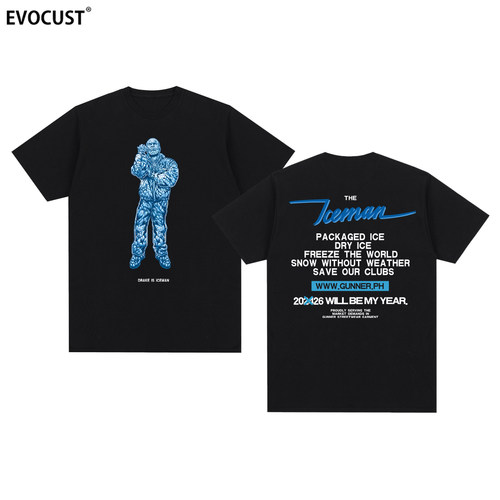 Drake公鸭德雷克iceman冰人新专辑嘻哈hip hop潮牌短袖T恤男女