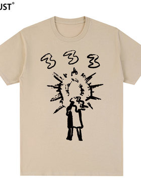 bladee 333短袖T恤瑞典云雾说唱嘻哈hip hop饶舌潮牌rap太阳男女