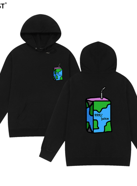 Juice wrld帽衫999朱斯沃尔德嘻哈潮牌果汁连帽卫衣男女情侣美式