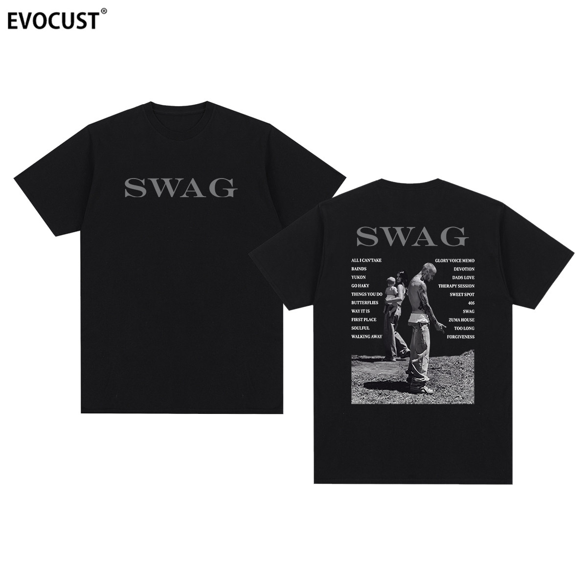 贾斯汀比伯Justin Bieber嘻哈baby潮牌swag短袖T恤男女专辑图片