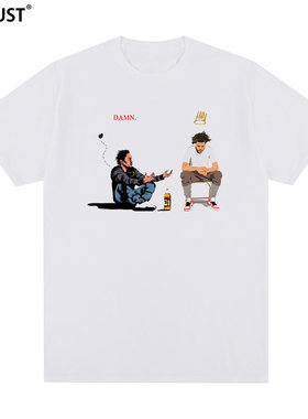 The Weeknd短袖T恤Kendrick Lamar嘻哈DAMN潮男女hip hop说唱复古