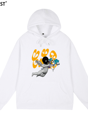 Drake公鸭CLB套头卫衣男女Hoodie帽衫Certified Lover Boy雾霾蓝