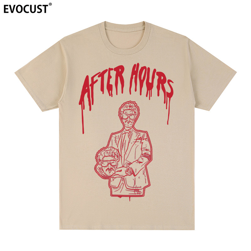 TheWeeknd印花嘻哈T恤