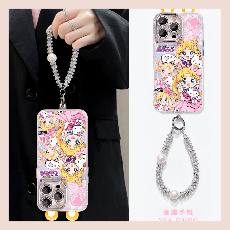 动漫美少女战士适用oppo一加ace5pro手机壳ace3v立体1+13耳朵12支架ace2挂链11卡通acepro硅胶1+oneplus羽纱p