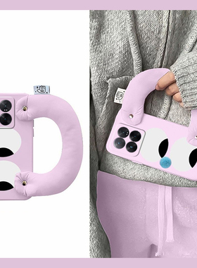 趣味表情眼睛适用小米14pro手机壳13ultra紫色12s搞怪12x充棉11青春版10s至尊纪念版cc9腕带8se硅胶civi3mix4