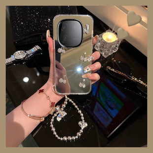 立体樱桃适用vivoiqoo12pro手机壳iqoo11s手链z9x日韩10镜面9镜子8硅胶7软壳5高级3爱酷z7新款z6x补妆镜vivo