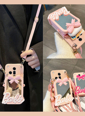 立体蝴蝶结适用oppofindx7pro手机壳findx6镜子x5镜面x3零钱包x2ultra硅胶k12软壳k11x斜挎k10可背k9k7k5oppo