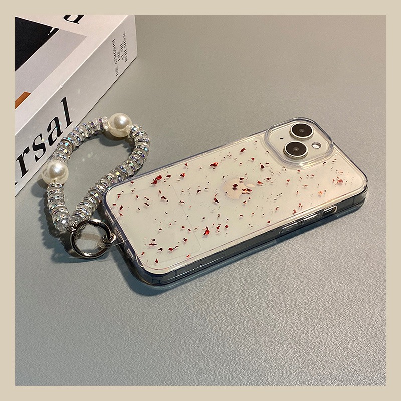 手机壳滴胶红色金箔新年本命年简