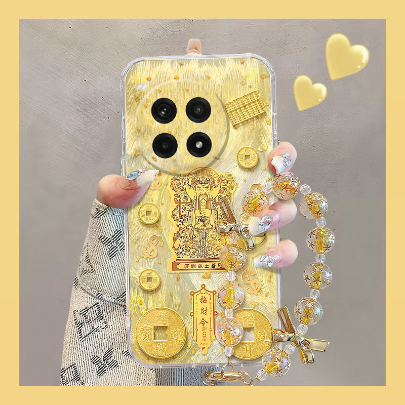 爆单符财神爷适用oppo一加12手机壳ace3高级感2pro立体2v喜庆11挂链9rt金箔8t硅胶7tpro新年6t日韩1+oneplus