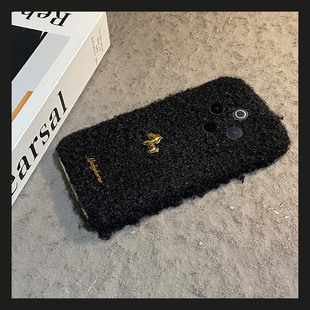 t35 金色英文小马适用vivoy500pro手机壳y300i毛绒y200gt秋冬季 y53 y93s y33 y100t卡通y50m立体y77e新年y97