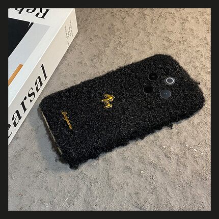 金色英文小马适用vivoy500pro手机壳y300i毛绒y200gt秋冬季y100t卡通y50m立体y77e新年y97/y93s/y53/t35/y33