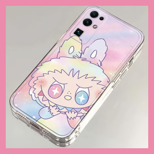 彩色拉布布適用華為榮耀x70i手機殼x60i 8x十play4pro暢玩30plus趣味軟 呆萌x50i卡通30pro可愛x20se少女心9x