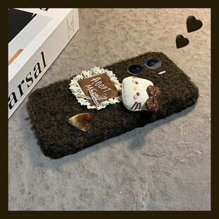 蕾丝爱心kt猫适用vivoiqooneo11手机壳iqooneo10秋冬季iqneo9spro毛绒8se立体7por竞速版5s活力版6冬天855软p