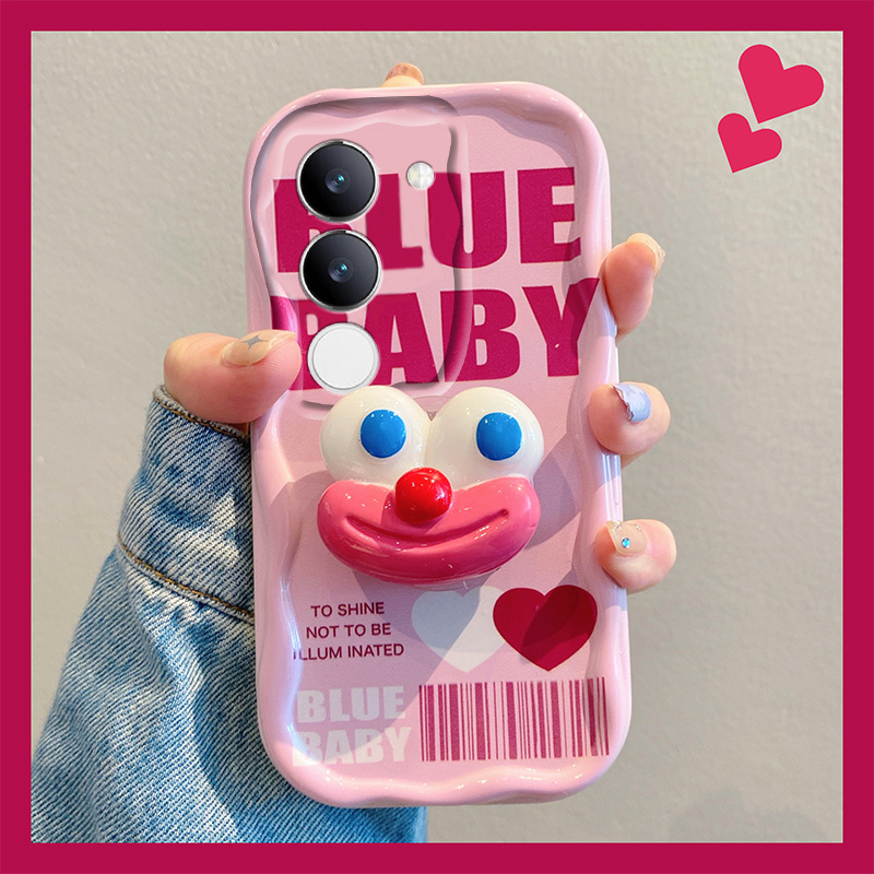 手机壳ins风英文表情带支架