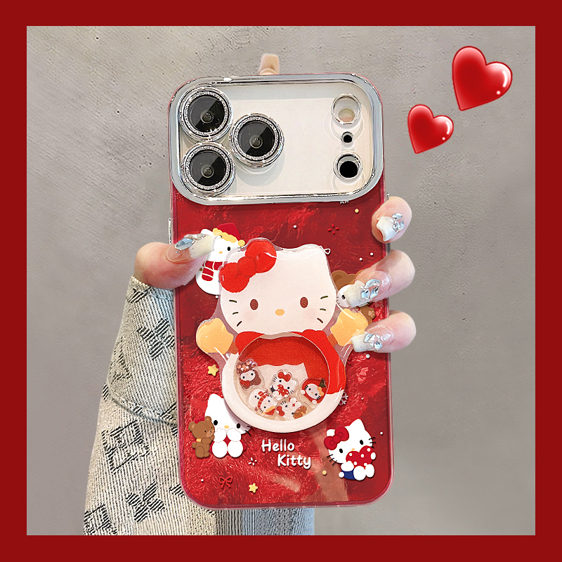 可爱雪人kt猫适用小米红米note15pro+手机壳noto14立体13r摇摇乐12turbo冰川纹11卡通10/9/14c十turbo4/redmi