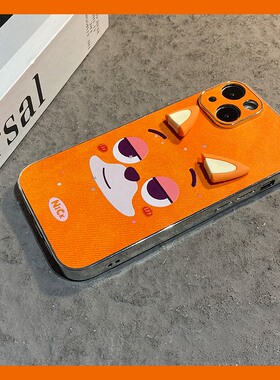 朱迪尼克立体耳朵适用小米红米note15pro+手机壳noto14动漫13情侣12turbo可爱11tpor橙色10卡通9十redmi呆萌p