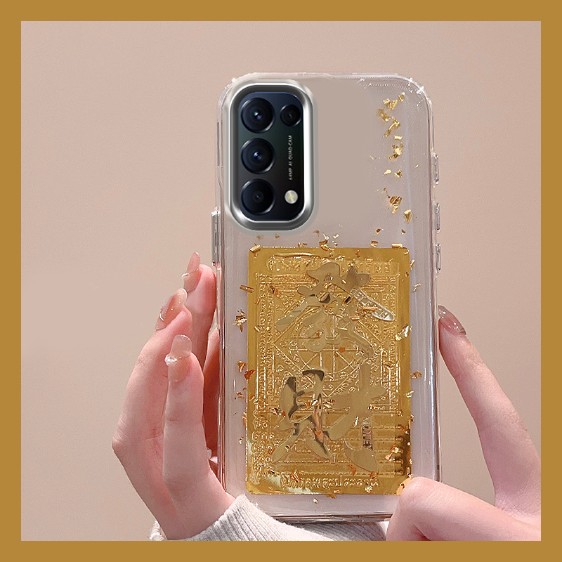 发财金箔适用opporeno13pro手机壳reon12暴富11简约10新年9滴胶8por高级感7se小众6过年5k硅胶4新款0ppo蛇年p