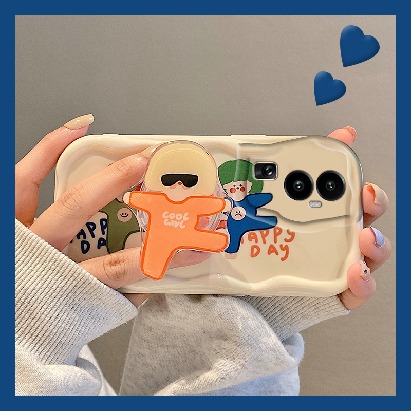 趣味搞怪女孩带支架opporeno10手机壳reno10pro卡通+十por可爱5g个性0ppo创意简约小众网红新款少女心防摔套