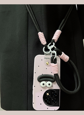 黑色波点适用oppo一加12手机壳ace3立体2pro香肠嘴2v卡通11可背带9rt透明8t硅胶7tpro斜挎6t可爱1+oneplus女p