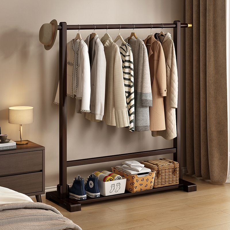 向峦简易家用挂衣架落地衣帽架