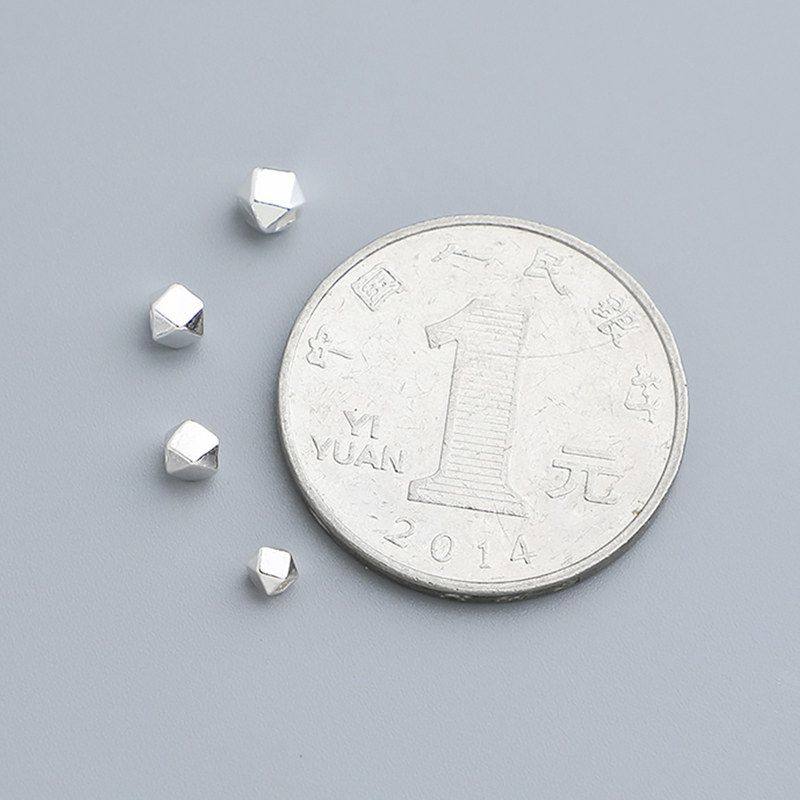 材料手工手工S925DIY切面纯银编绳串珠清迈银珠隔珠配件散珠水晶,饰品/流行首饰/时尚饰品新,其他DIY饰品配件,淘宝优惠券,粉丝福利购,淘宝优惠卷