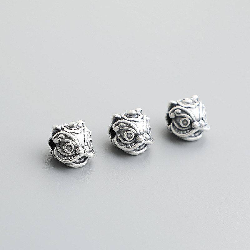 硬银编绳隔珠3D舞狮S醒狮手工999足银配件手链DIY串珠散珠材料,饰品/流行首饰/时尚饰品新,其他DIY饰品配件,淘宝优惠券,粉丝福利购,淘宝优惠卷