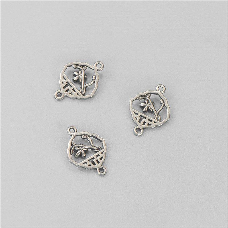 腊梅连接材料手工配件泰银窗编织双圈手链纯银手牌diy耳饰925复古,饰品/流行首饰/时尚饰品新,其他DIY饰品配件,淘宝优惠券,粉丝福利购,淘宝优惠卷