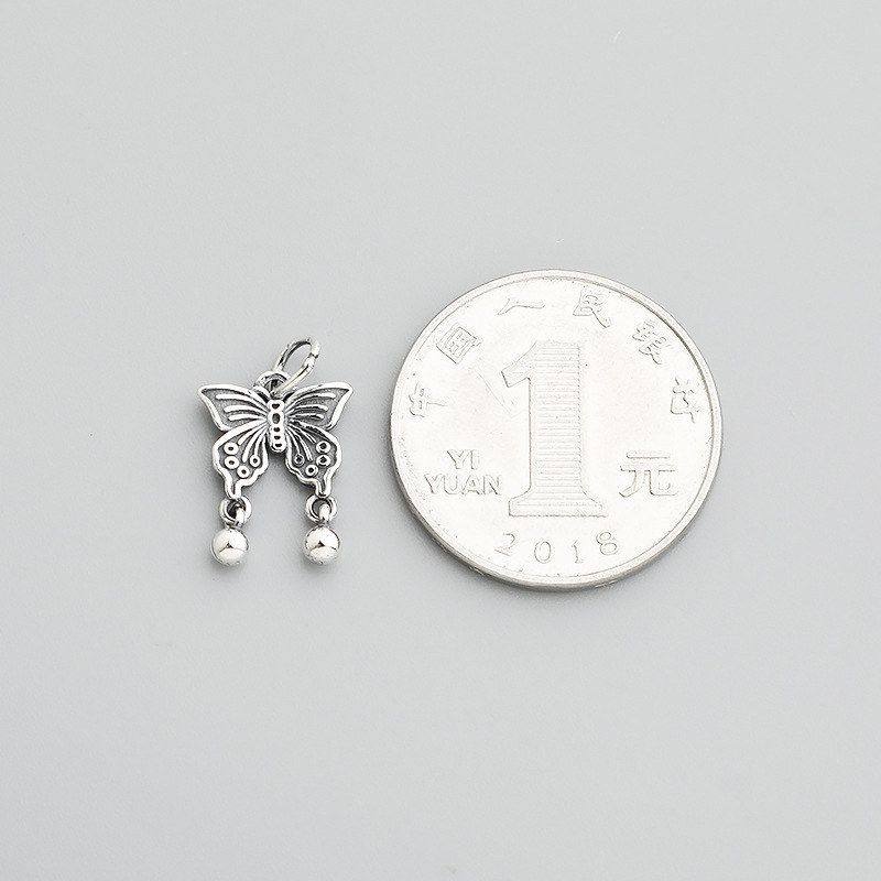 项链蝴蝶纯银吊坠编绳串珠饰品s925挂件insDIY手工配件材料风手链,饰品/流行首饰/时尚饰品新,其他DIY饰品配件,淘宝优惠券,粉丝福利购,淘宝优惠卷