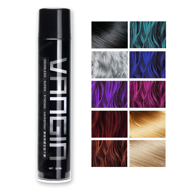 vangin一次性染发喷雾彩色染头发喷发剂持久不伤发可洗女男320ml