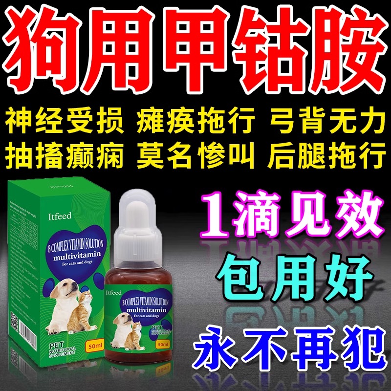 狗狗神经炎专用特效药宠物神经修复甲钴胺片狗用腿瘸药治癫痫抽搐