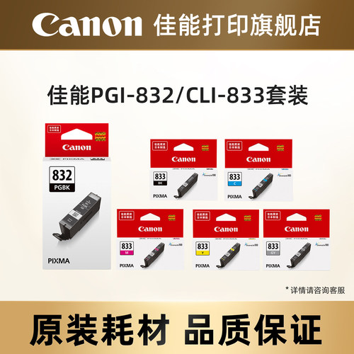 佳能打印旗舰店原装墨盒858