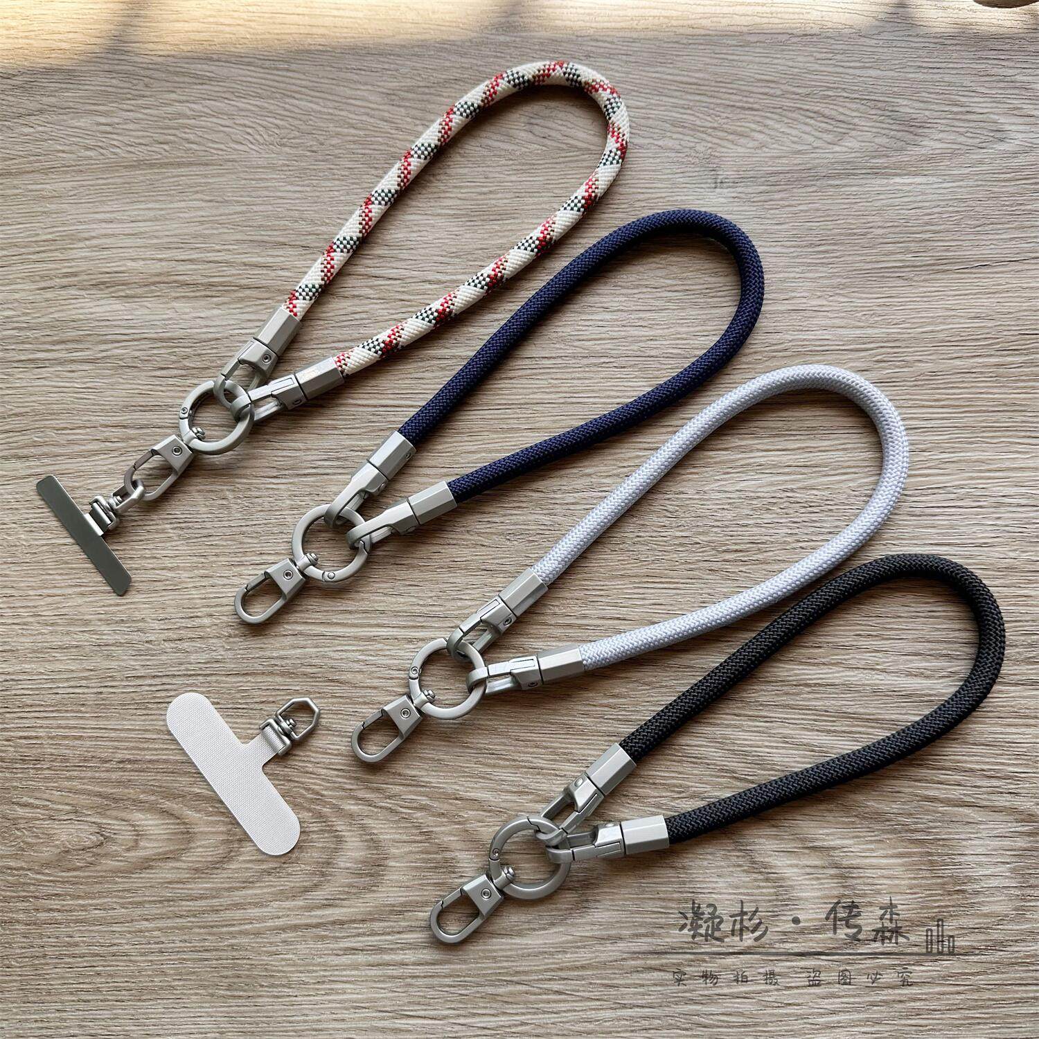 原创钛原色手腕短款7MM户外欧洲旅行防盗抢手机挂绳装饰车钥匙AirPods耳机挂件相机防丢绳水壶高级简约结实,3C数码配件,手机挂件/手机链,淘宝优惠券,粉丝福利购,淘宝优惠卷