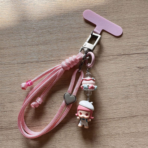 正版泡泡玛特萌粒手机挂绳