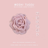 caro同款 干枯玫瑰花朵抓夹气质女大红色高级感发抓后脑勺鲨鱼夹子