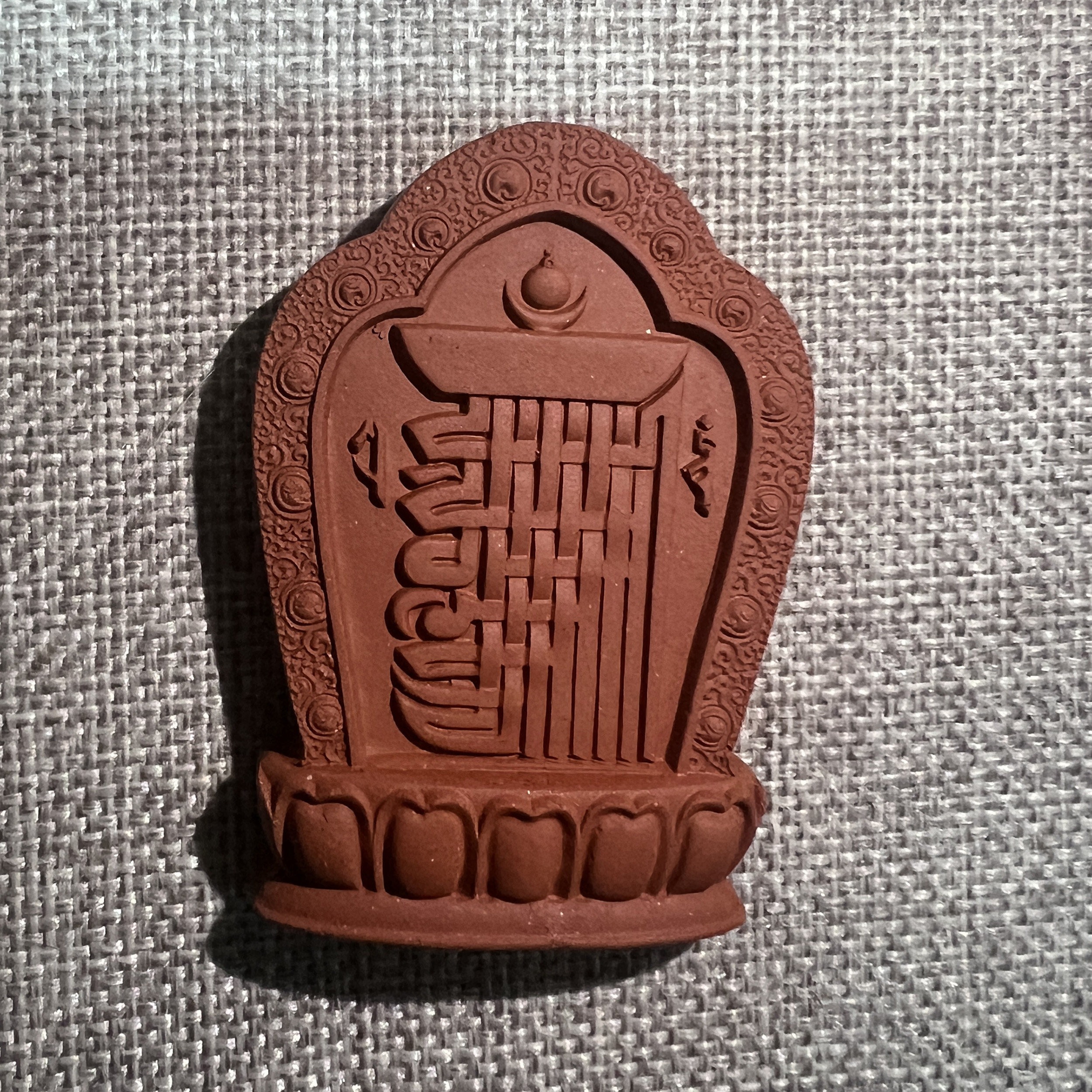 手工制作 十相自在  陶土烧制擦擦 小佛像