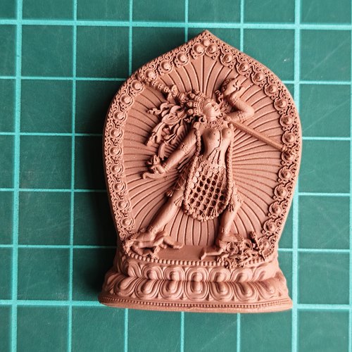 手工制作 多杰南久-新款 金刚瑜伽母 擦擦 小佛像