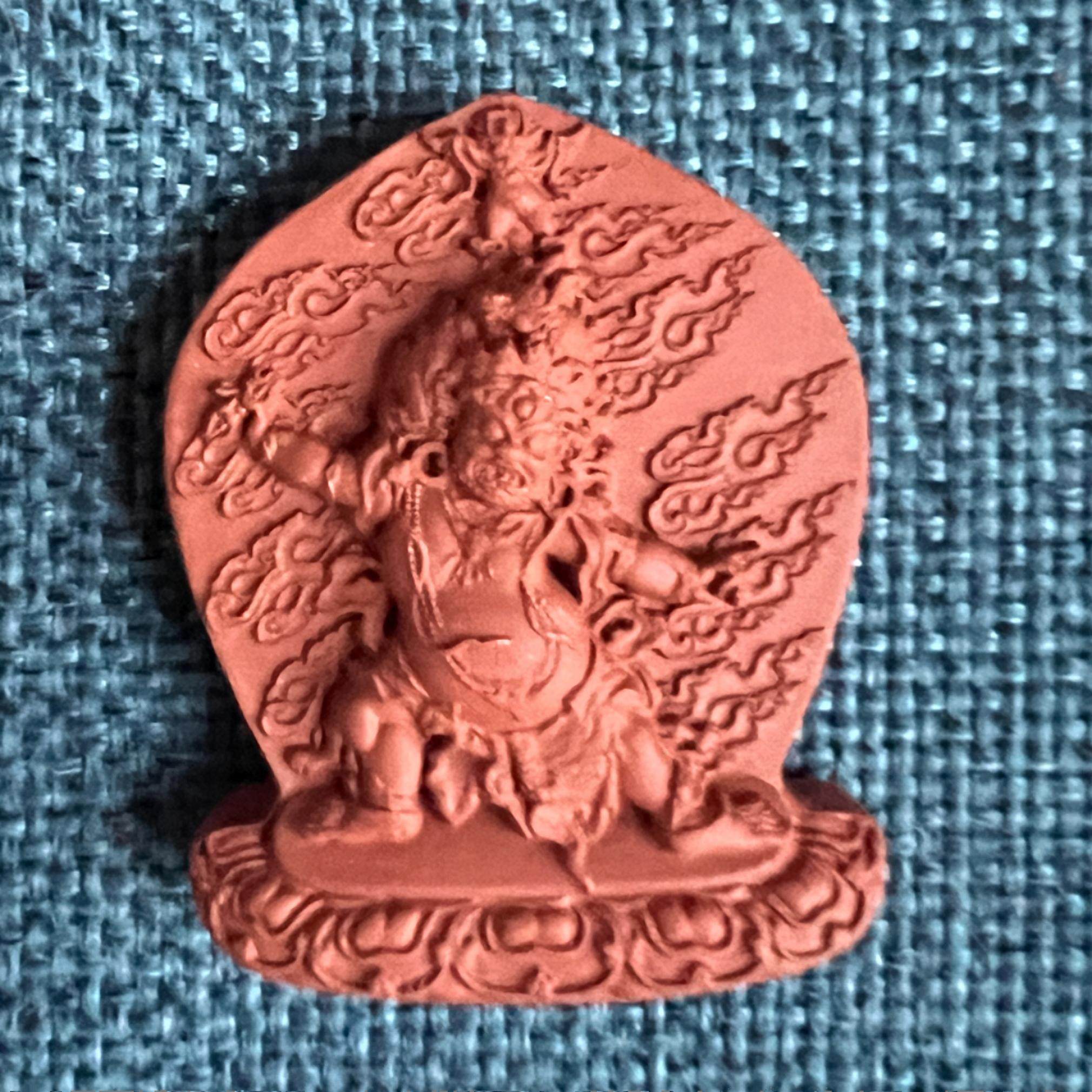 手工制作 金马鹏  陶土烧制 擦擦 小佛像