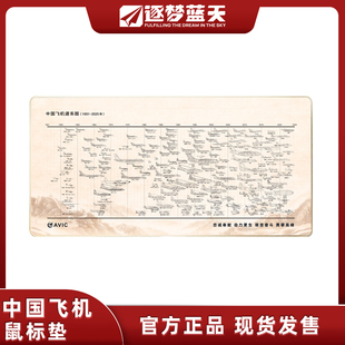 飞机谱系图鼠标垫战斗机军事迷办公桌鼠标垫长春航展 2025版