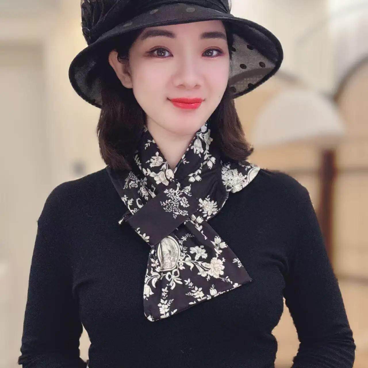 德绒交叉围脖女秋冬季保暖带兜可放暖宝宝脖套防风防寒护颈椎围巾